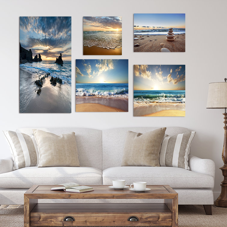 East Urban Home 5 Piece Wrapped Canvas Gallery Wall Set Wayfair